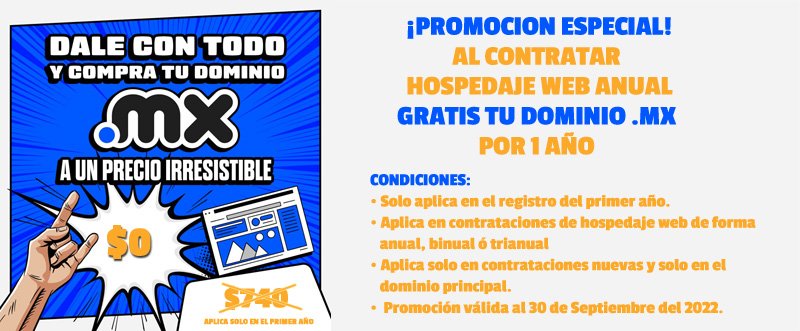 Dominio mx gratis con hosting